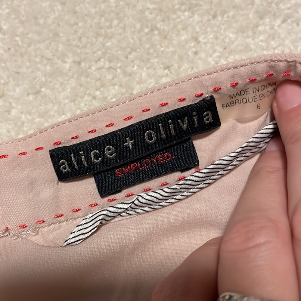 Alice + Olivia Dusty Pink Mini Skirt - Picture 4 of 5